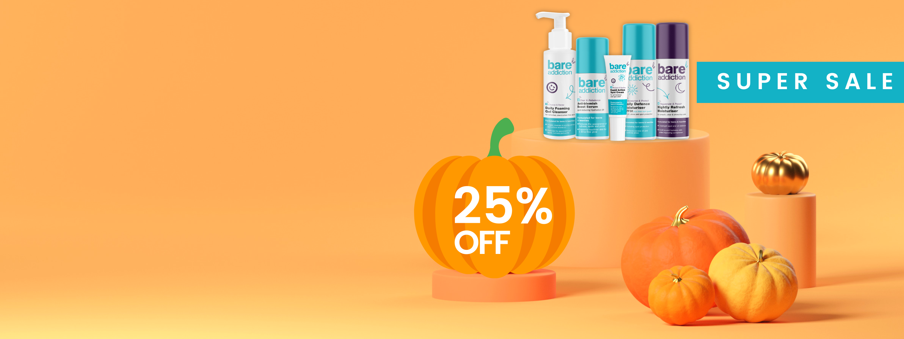 Autumn Sale - 25% off selected products.