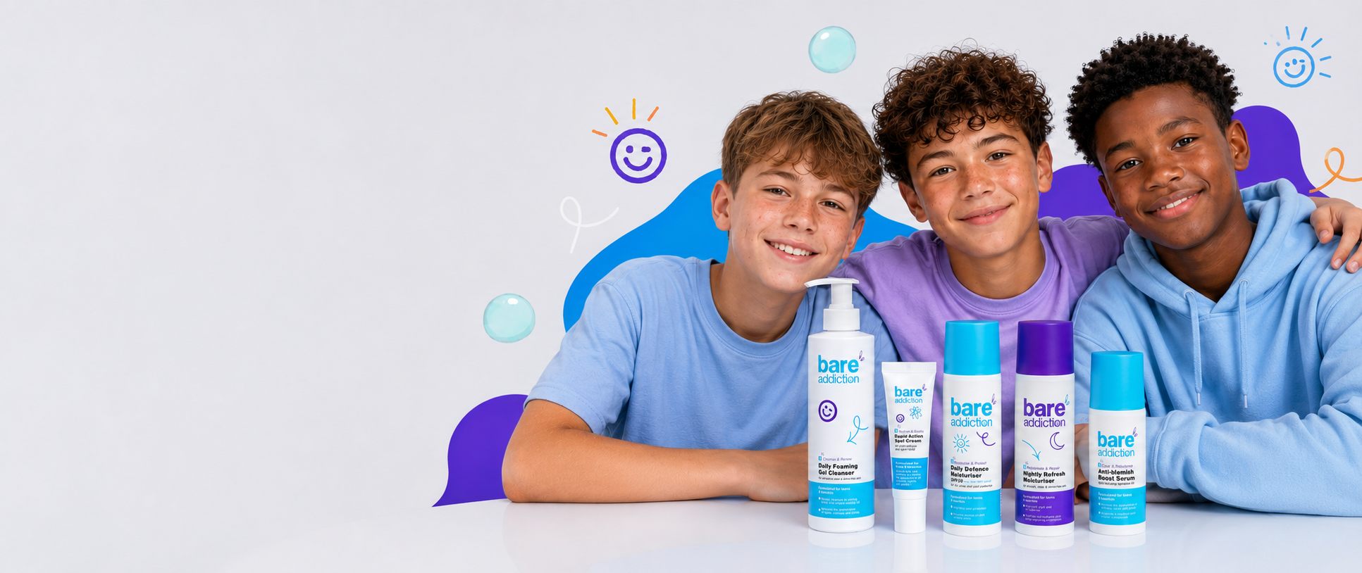 Teenage Boy Skincare Routines - Bare Addiction