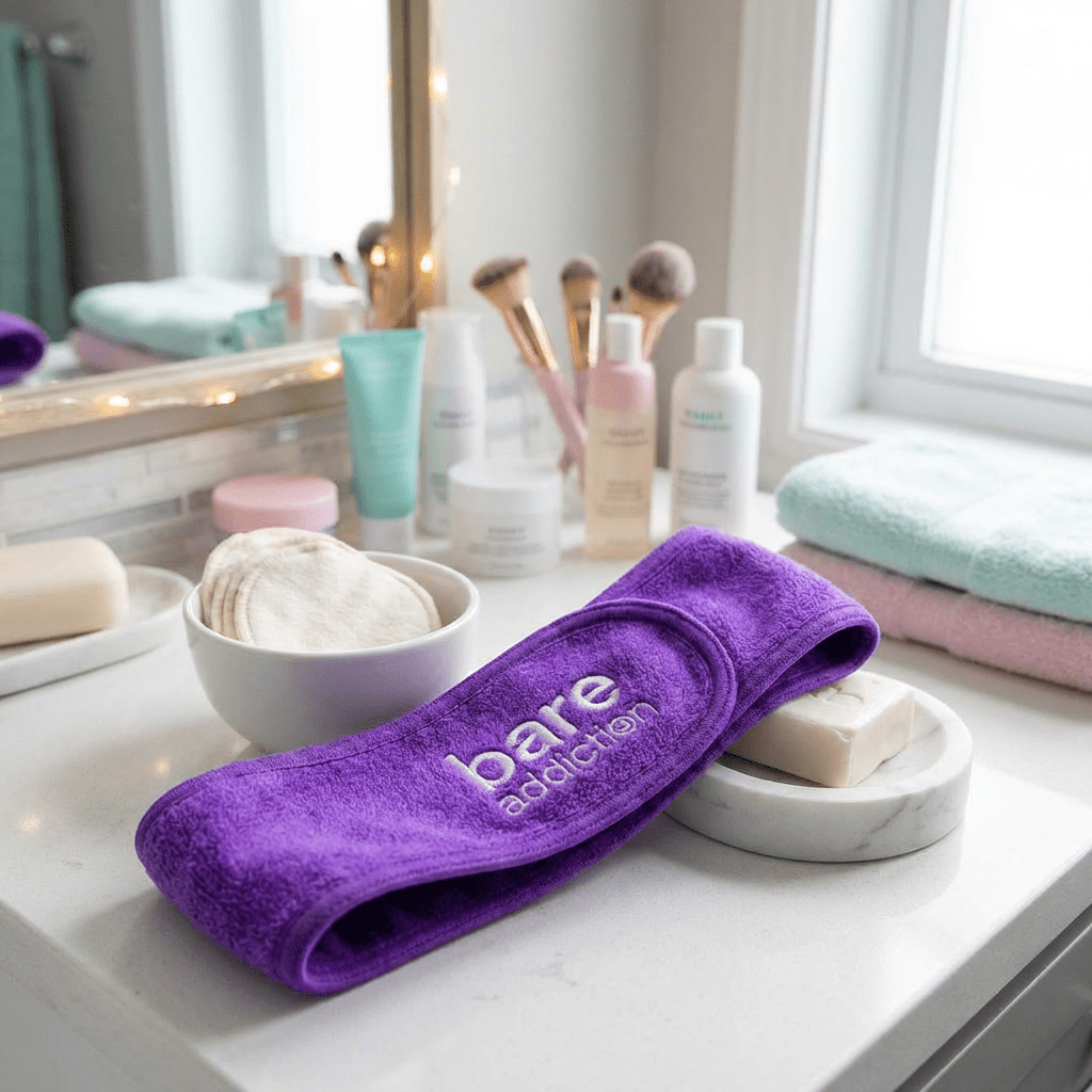 Bare Addiction Purple Cotton Headband