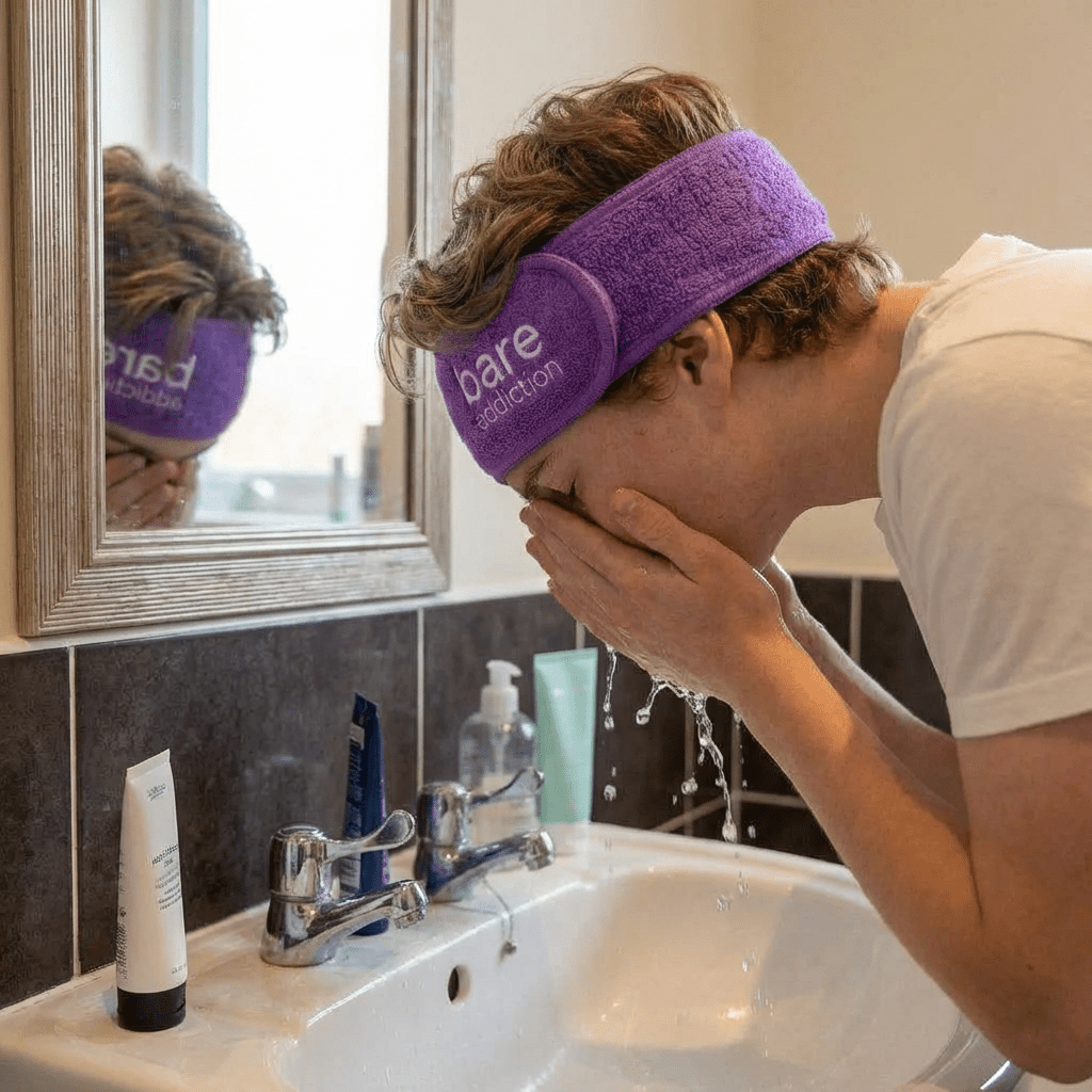 Bare Addiction Purple Cotton Headband