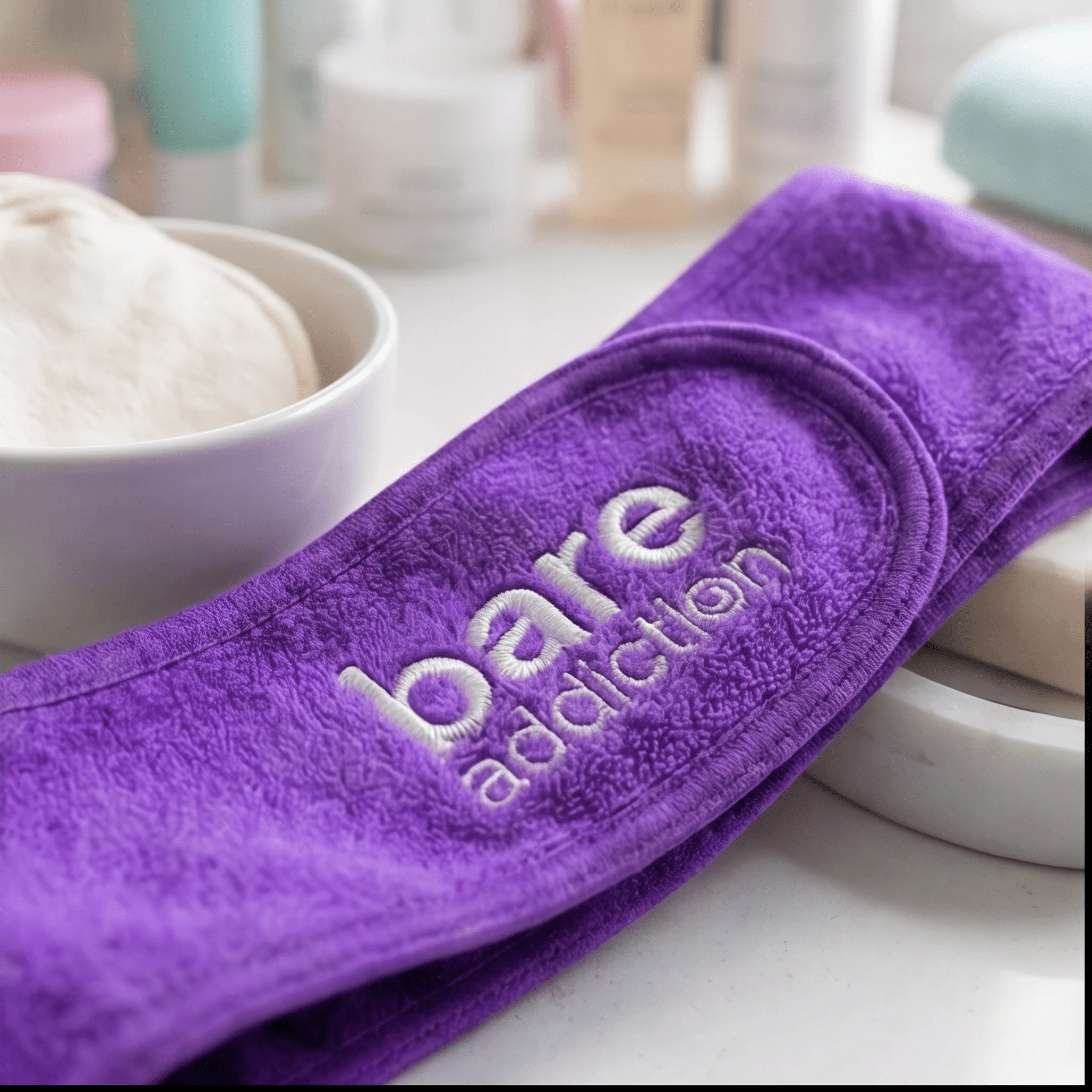 Bare Addiction Purple Cotton Headband