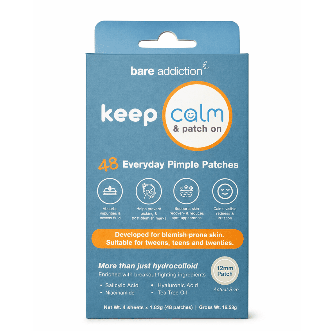 Keep Calm & Patch On - Everyday Pimple Patches (48 Clear 12mm Patches)
