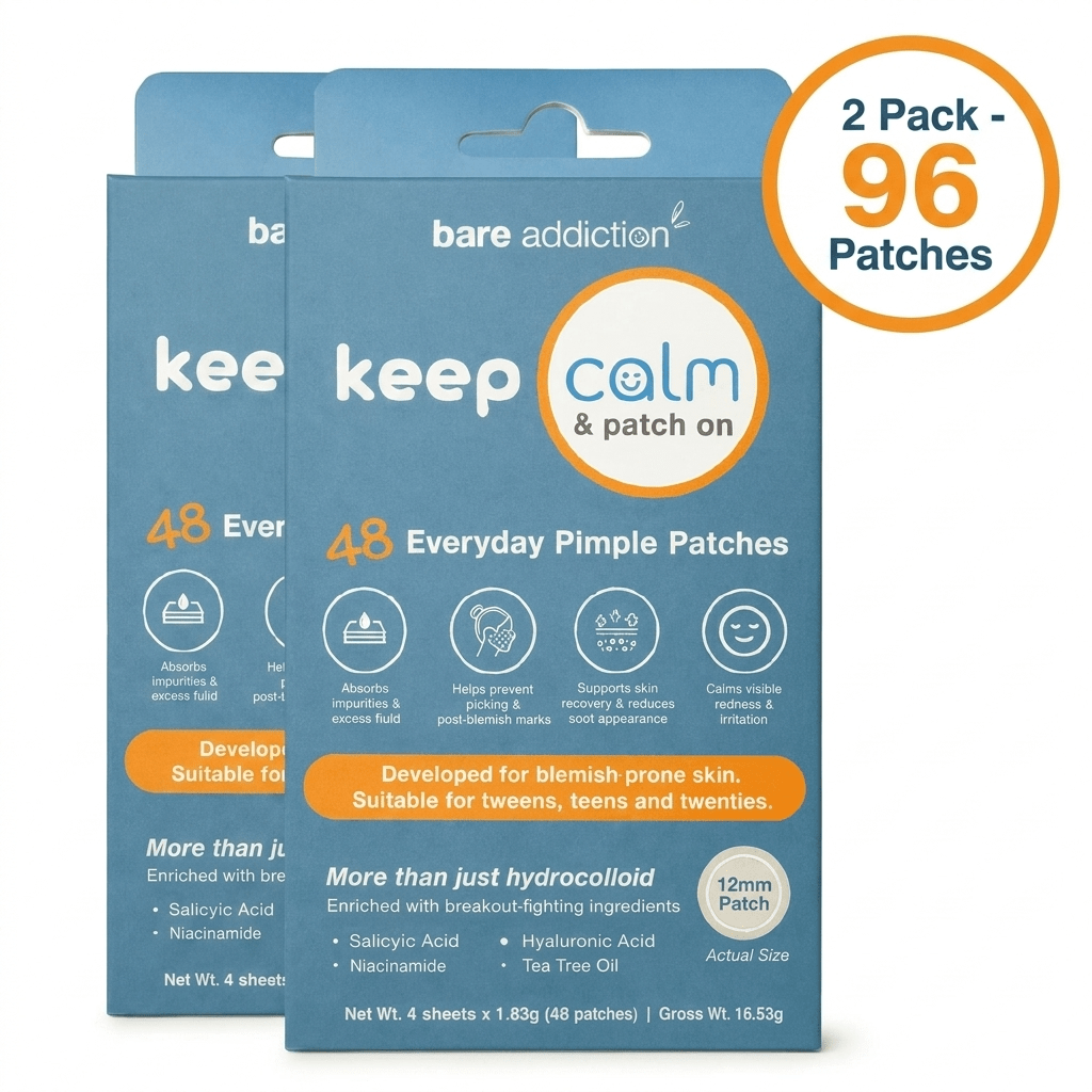 Keep Calm & Patch On - Everyday Pimple Patches (48 Clear 12mm Patches)